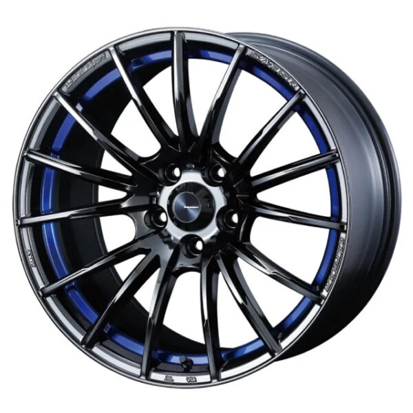 WedsSport SA-35R Wheel (Face FR) – 17×7.5 / Offset +45 / 5×114.3 (Blue Light Chrome II)